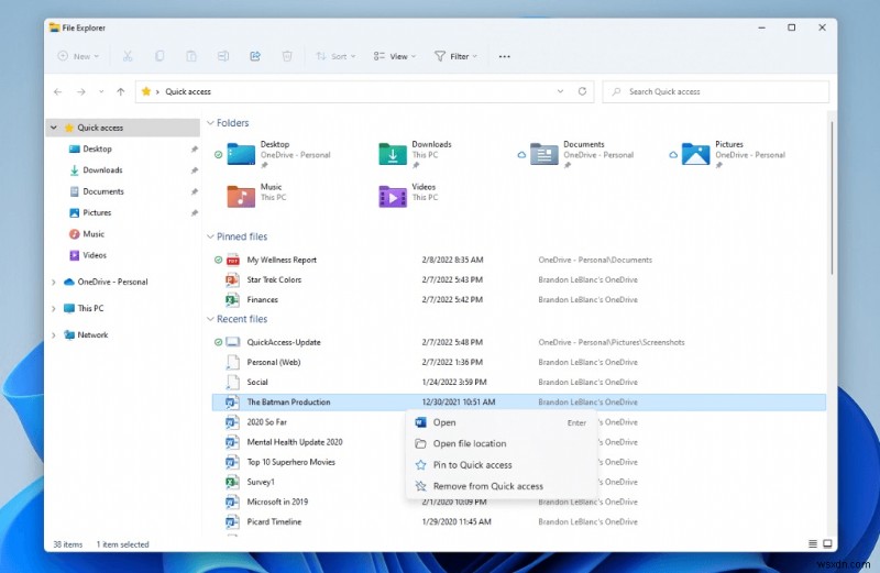 Khắc phục lỗi Quick Access không hoạt động trên Windows 11 – Giải pháp từng bước