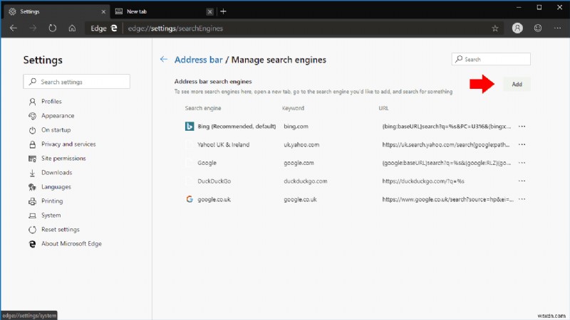 Dễ dàng đổi công cụ tìm kiếm mặc định trong Microsoft Edge Dev – Hướng dẫn nhanh