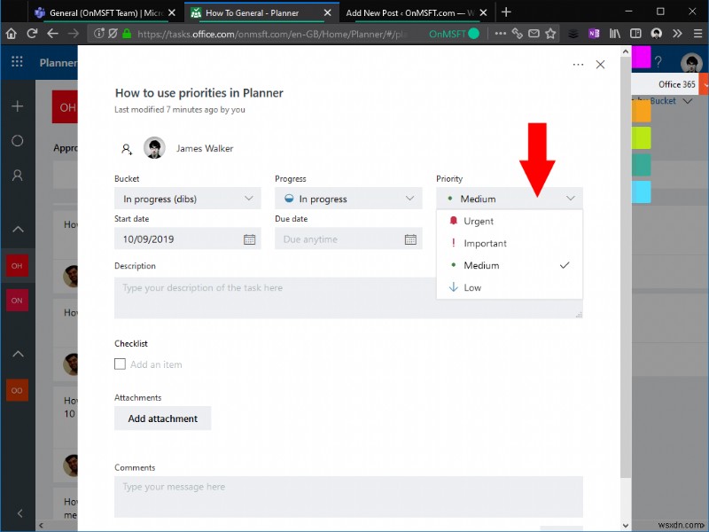 Làm chủ độ ưu tiên tác vụ trong Microsoft Planner – Dùng trường Priority mới hiệu quả