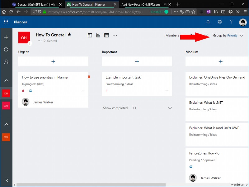 Làm chủ độ ưu tiên tác vụ trong Microsoft Planner – Dùng trường Priority mới hiệu quả