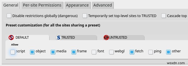 NoScript: Tiện ích Firefox khắc phục lỗ hổng khai thác font
