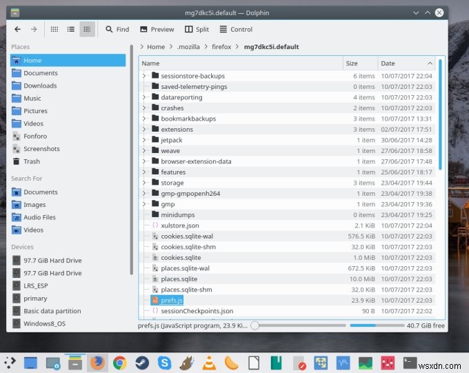 Chuyển Personas Firefox giữa thiết bị và hồ sơ