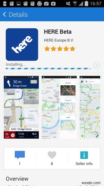 HERE Điều Hướng Ngoại Tuyến Cho Android – Bản Đồ Tin Cậy Không Cần Internet