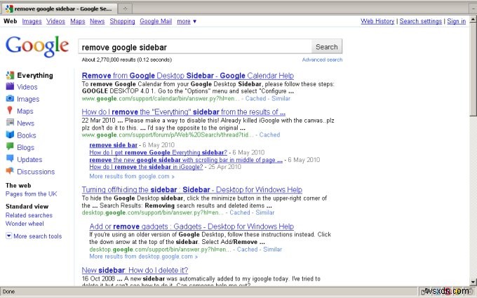 Hướng dẫn từng bước: Cách gỡ bỏ thanh bên mới của Google Search