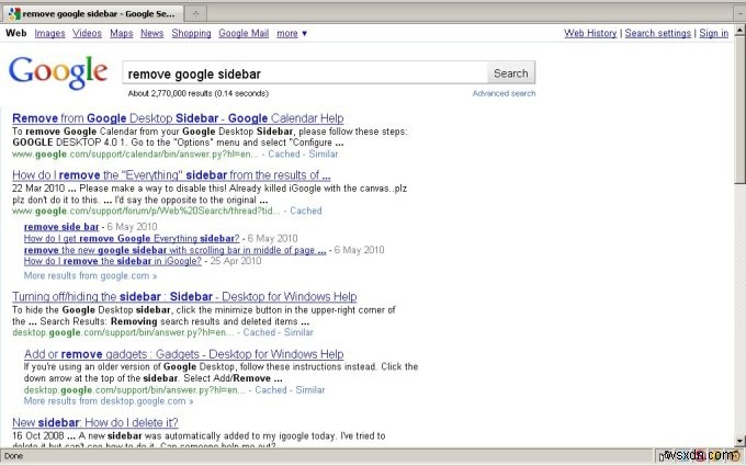 Hướng dẫn từng bước: Cách gỡ bỏ thanh bên mới của Google Search