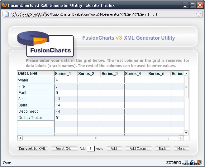 Tạo biểu đồ chuyên nghiệp, động với FusionCharts