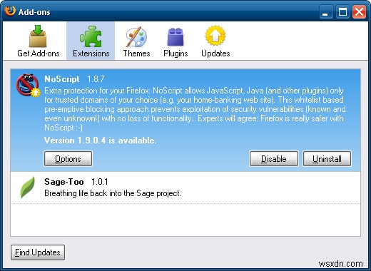 Hướng dẫn từng bước gỡ cài đặt Microsoft .NET Assistant khỏi Firefox