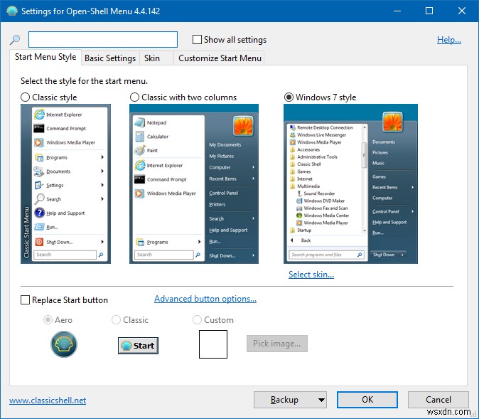 Open-Shell: Start Menu Classic Hiện Đại Cho Windows 10