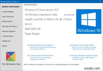 Ultimate Windows Tweaker: Làm chủ cài đặt Windows 10 cho tốc độ & riêng tư
