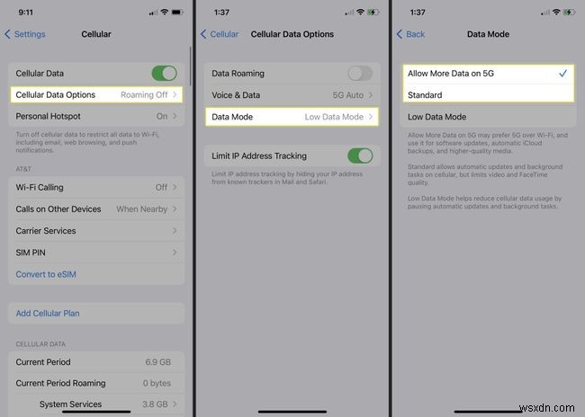 Cách tắt Chế độ dữ liệu thấp trên iPhone của bạn