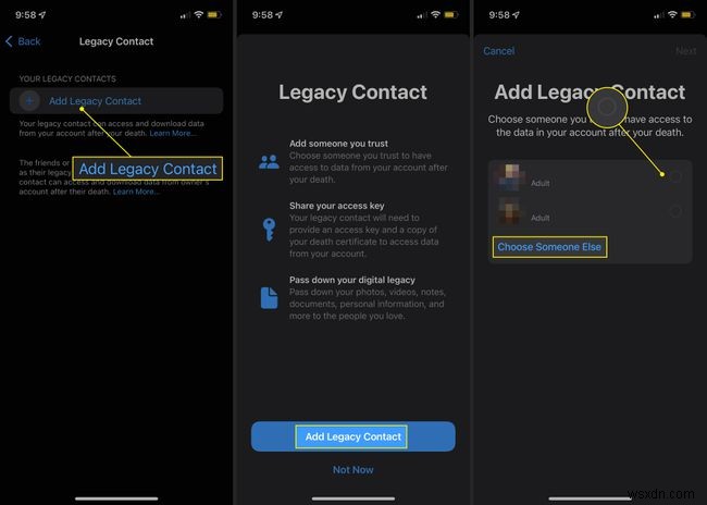 Cách thiết lập Digital Legacy trên iPhone của bạn