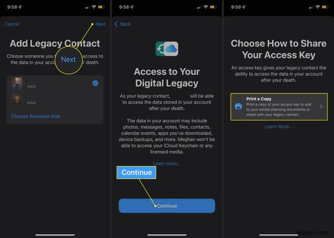 Cách thiết lập Digital Legacy trên iPhone của bạn