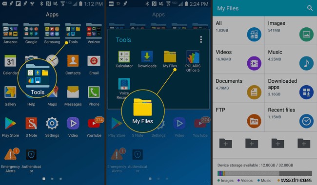 Cách sử dụng ứng dụng Samsung My Files để tìm tài nguyên đã tải xuống của bạn