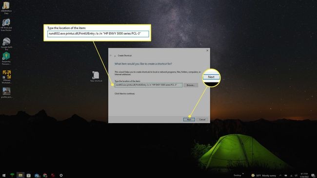 Cách tạo lối tắt máy in trong Windows 10