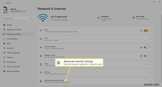 Cách tìm mật khẩu Wi-Fi trong Windows 11