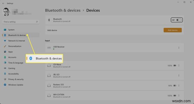 Cách bật Bluetooth trong Windows 11