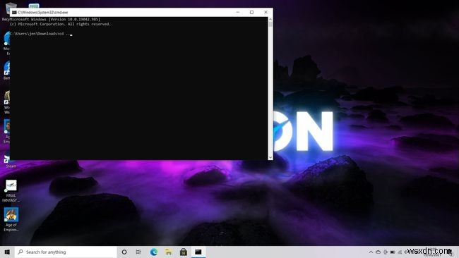 Cách thay đổi thư mục trong Command Prompt