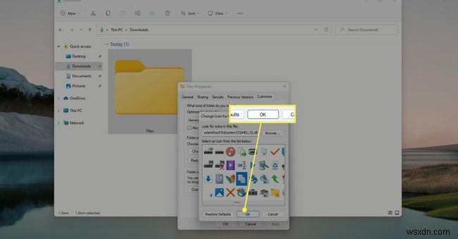 Cách thay đổi biểu tượng thư mục trong Windows 11
