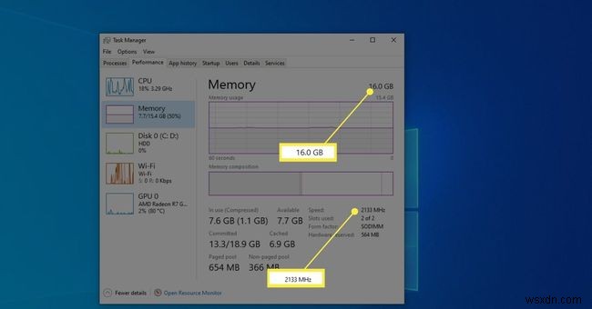 Cách kiểm tra tốc độ RAM trên Windows 10