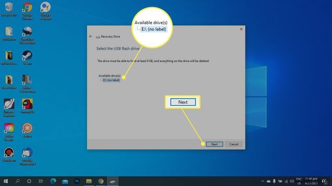 Cách phục hồi Windows 10 bằng USB khôi phục