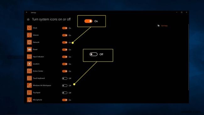 Cách hiển thị hoặc ẩn biểu tượng trong khay hệ thống Windows 10