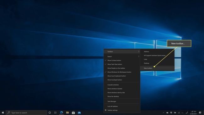 Cách thêm Thanh công cụ khởi động nhanh trong Windows 10