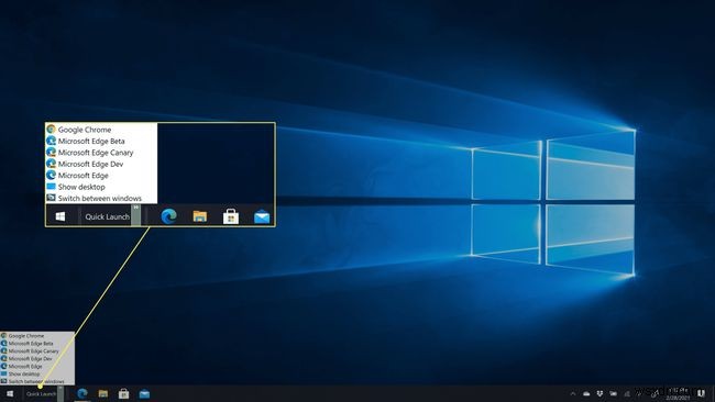 Cách thêm Thanh công cụ khởi động nhanh trong Windows 10