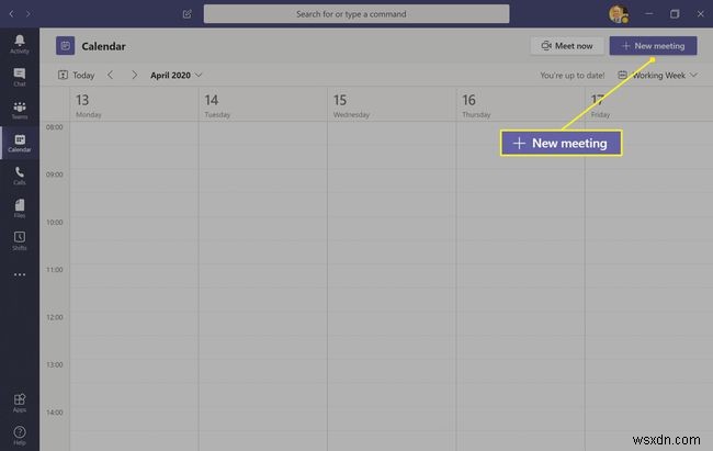 Cách sử dụng lịch Microsoft Teams