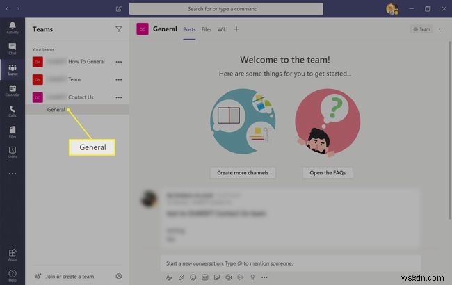 Cách sử dụng lịch Microsoft Teams