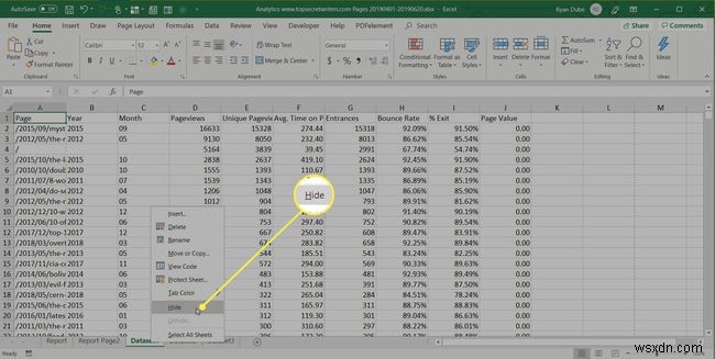 Cách tạo báo cáo trong Excel