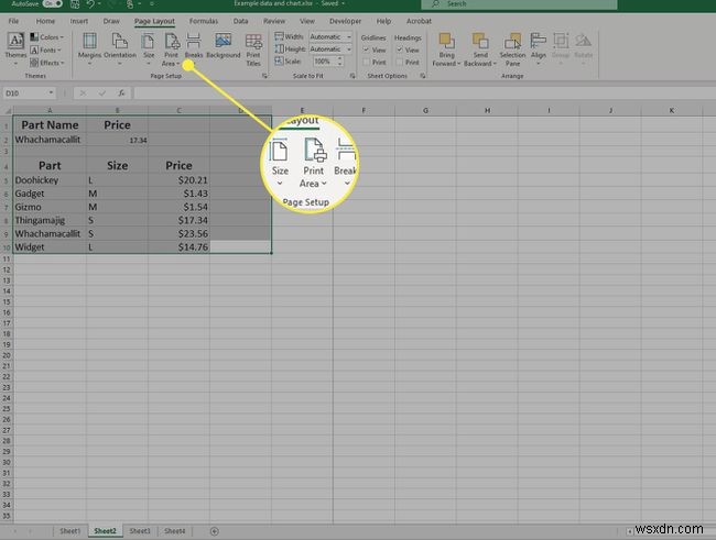 Cách xóa trang trong Excel