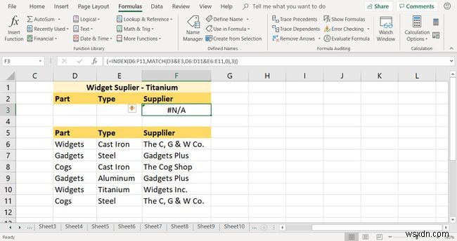 Cách tạo công thức tra cứu Excel với nhiều tiêu chí