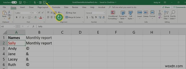 Cách sử dụng Hoàn tác, Làm lại và Lặp lại trong Excel