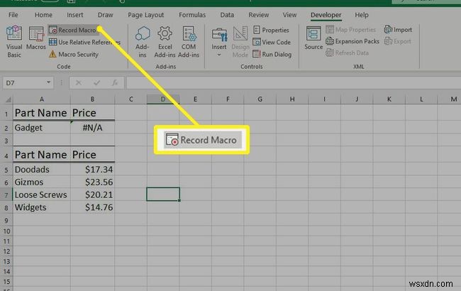 Cách tạo macro trong Excel