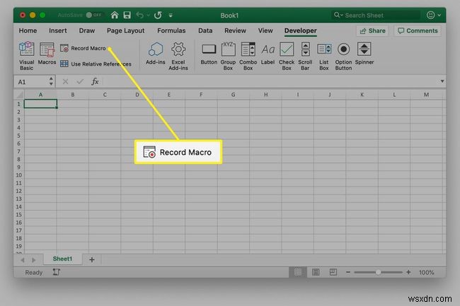 Cách tạo macro trong Excel