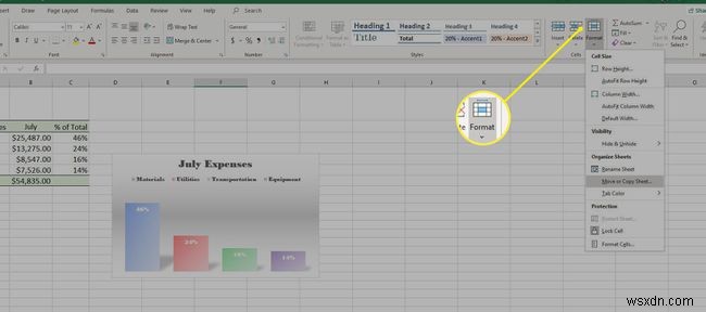 Cách sao chép trang tính trong Excel