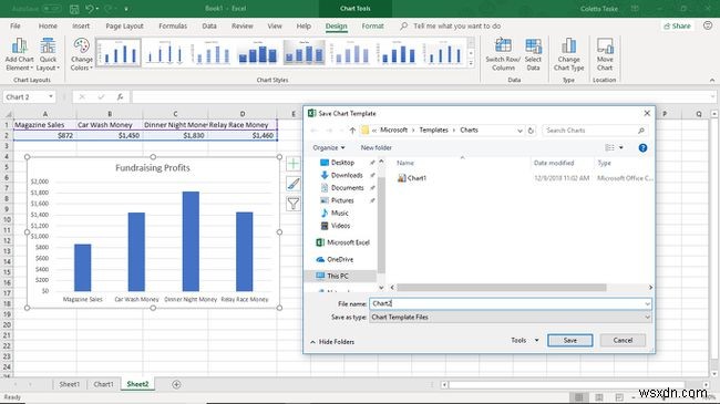 Cách tạo biểu đồ trong Excel bằng phím tắt