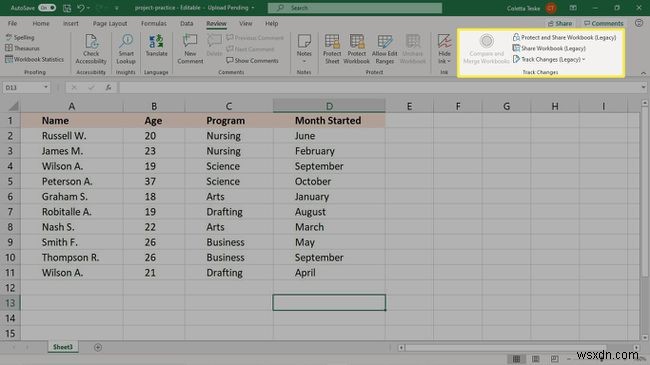 Cách sử dụng theo dõi thay đổi trong Excel