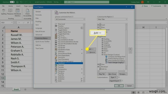 Cách sử dụng theo dõi thay đổi trong Excel