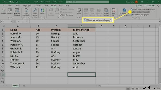 Cách sử dụng theo dõi thay đổi trong Excel