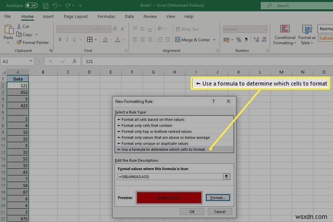 Cách sử dụng hàm ISBLANK trong Excel