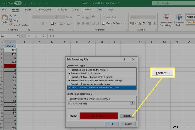 Cách sử dụng hàm ISBLANK trong Excel