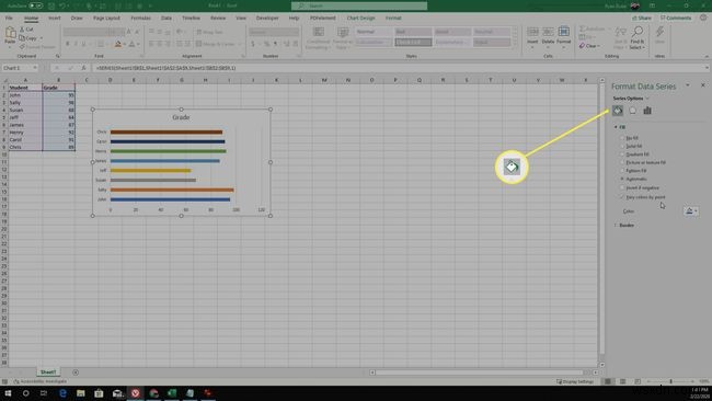 Cách tạo biểu đồ thanh trong Excel