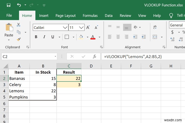 Cách sử dụng hàm VLOOKUP trong Excel