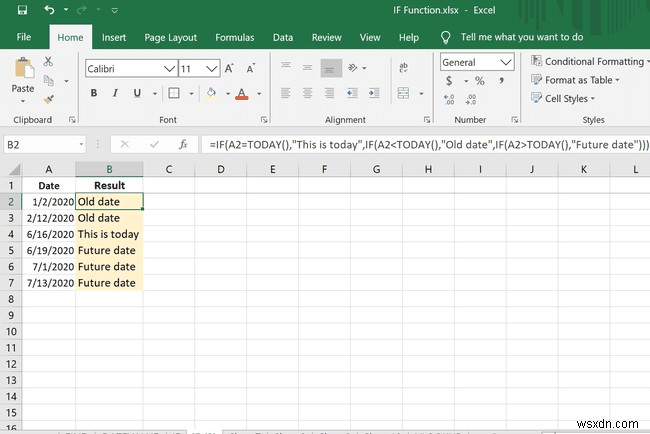 Cách sử dụng hàm IF trong Excel