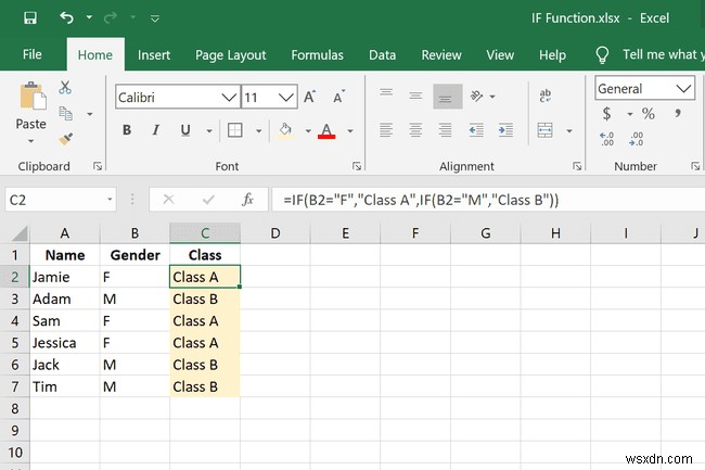 Cách sử dụng hàm IF trong Excel