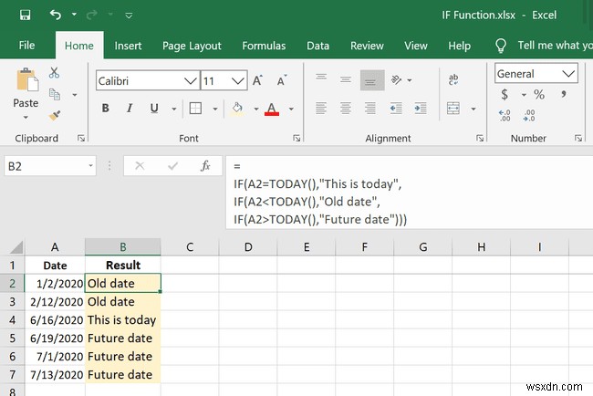 Cách sử dụng hàm IF trong Excel