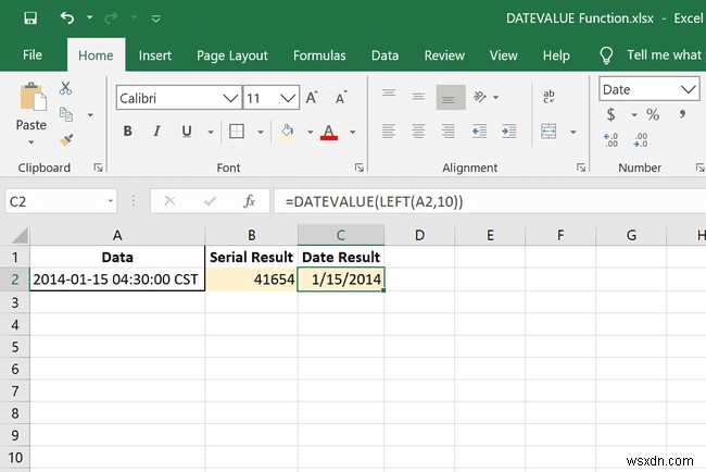 Cách sử dụng hàm DATEVALUE trong Excel