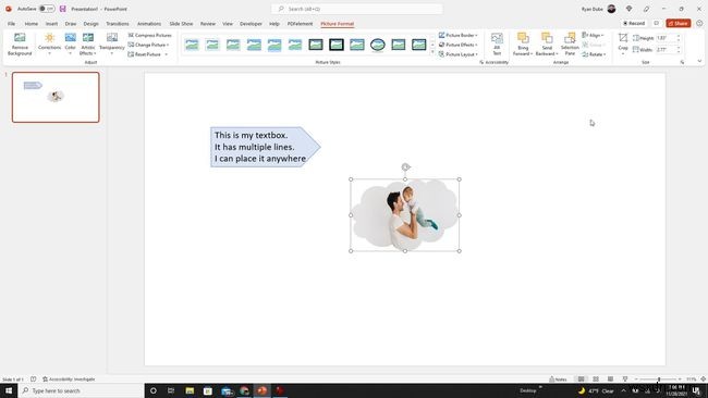 Cách cắt hình dạng trong PowerPoint