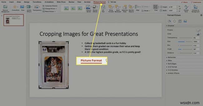 Cách cắt ảnh trong PowerPoint